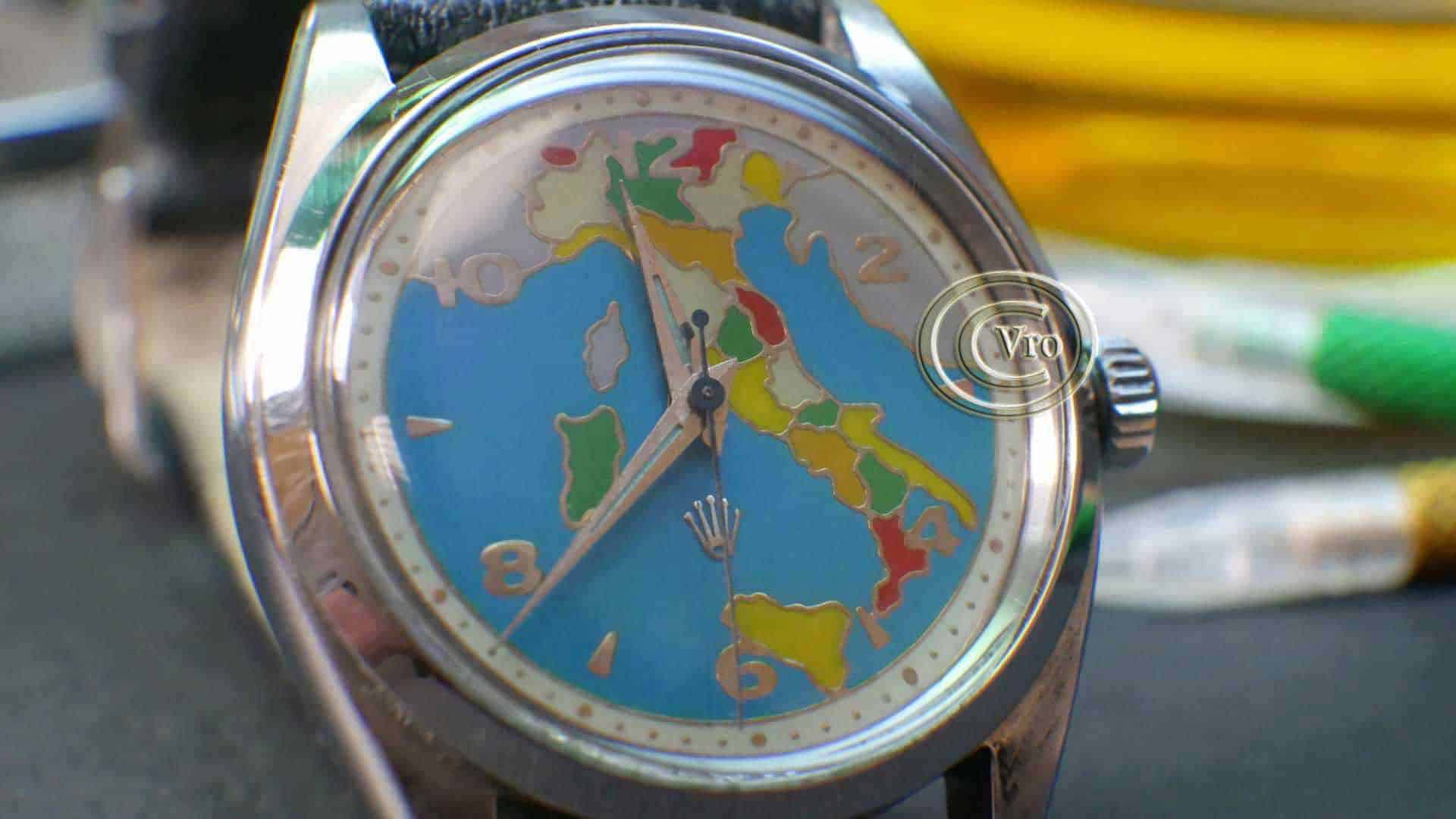 riparazione-rolex-6564-bubbleback-quadrante-in-smalti